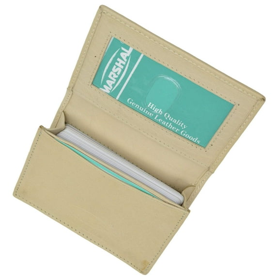 PCF1970 Premium Genuine Leather Expandable Credit Card Id Business Card Holder Wallet