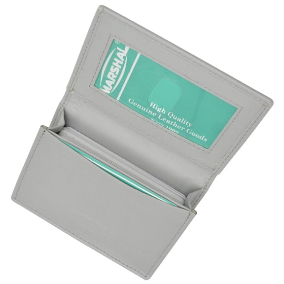 PCF1970 Premium Genuine Leather Expandable Credit Card Id Business Card Holder Wallet