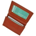 thumbnail image 1 of PCF1970 Premium Genuine Leather Expandable Credit Card Id Business Card Holder Wallet, 1 of 29