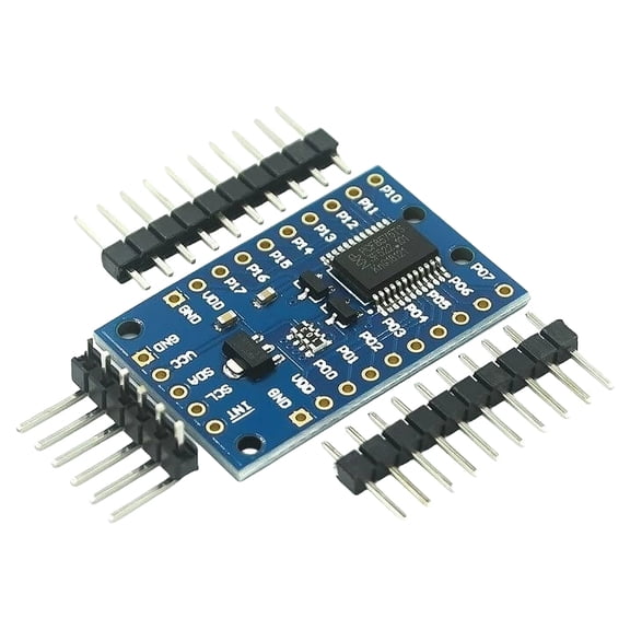 PCF8575 IO Expander Module, I2C to 16 Bidirectional IO Port Expansion Board 2.5-5.5V for Arduino MCU Relay LED Button Control