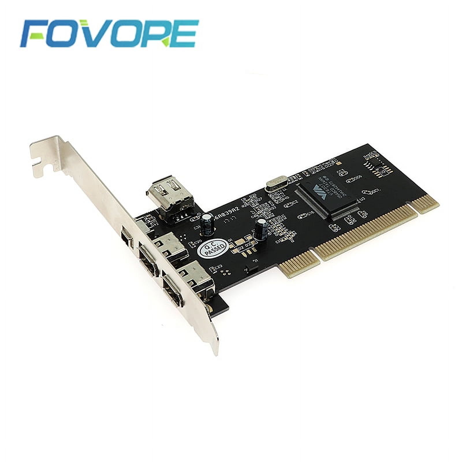 PCI 4 Ports Firewire IEEE 1394 1394A 4/6 Pin Controller Card Adapter 3