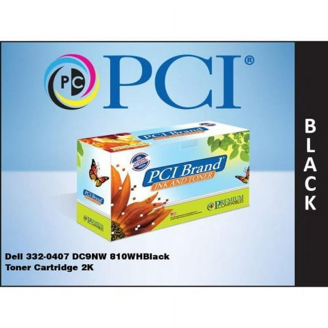 PCI® Dell 332-0407 DC9NW 810WH Black Toner 2K Yield (332-0407-PCI)