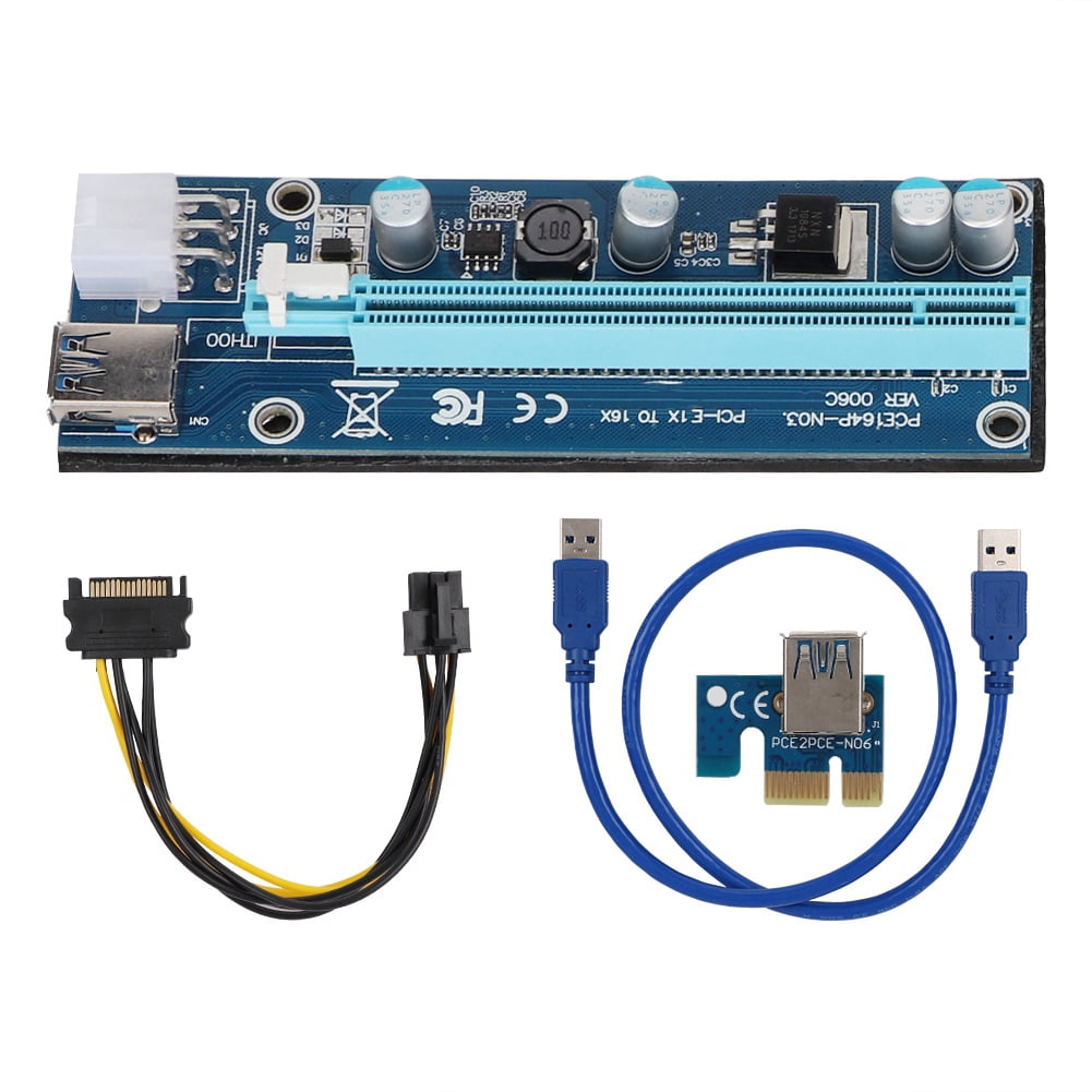 Pci Riser Adapter PCI-E 1X Riser Board, Card Riser Extender Adapter, 11.81x9.84Inch For ...