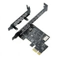 thumbnail image 1 of PCI-E 1X to USB 3.2 GEN1 5Gbps Type-E A-Key Expansion Card,Front Panel Type-C Interface for Desktop PC(ASM1042A), 1 of 7