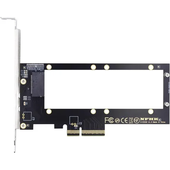 PCI-E 4.0 4X Host Converter to EDSFF GEN-Z NVMe Ruler 1U E1.S 9.5mm 15mm 25mm Thickness Short SSD with Heat Sink PM9A3 PM9D3 P5801X Carrier Adapter