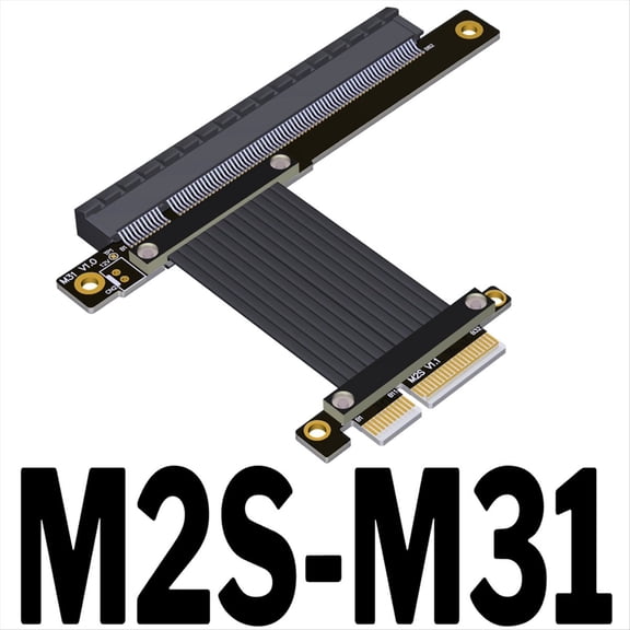 PCI-E 4.0 X4 to X16 Extension Cable Riser Cable PCIe X4 64G/ Adapter Cable for RTX3090 RX6800xt Graphics 10CM