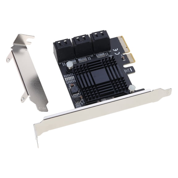 PCI-E 4X to 6-Port Expansion Card Computer Desktop Mechanical Hard Drive Card Supports