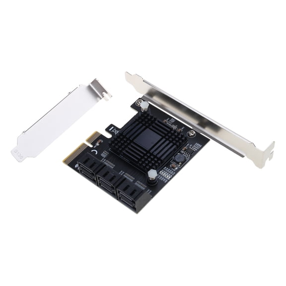 PCI-E 4X to SATA 3.0 Expansion Card 6 Full Speed Ports 6Gbps Transfer Expansion