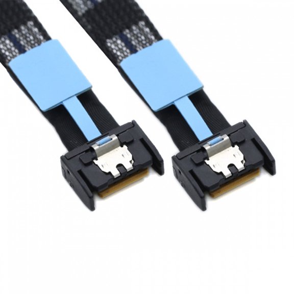 PCI-E 5.0 Mini Cool Edge IO MCIO PCI-E 4i 38Pin Male to MCIO 4i SFF-TA-1016 Extender Cable 50cm