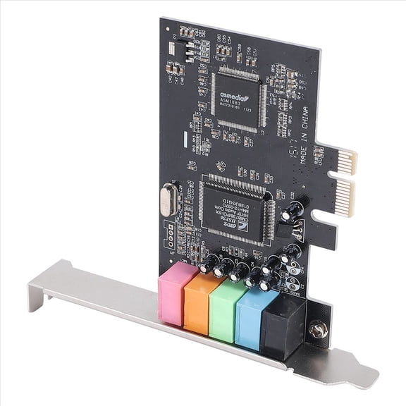 PCI‑E 5.1 Surround Sound Card, 3D Stereo Internal PC Audio Card with CMI8738 Chipset