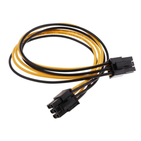 PCI-E 6pin Male to 6pin Male Power Extendion Splitter Cable PCIE
