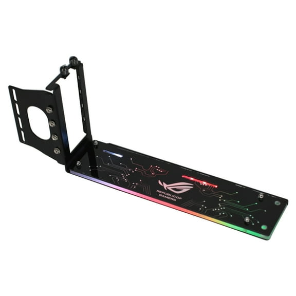 PCI-E PC Graphics Cards Vertically kickstand base Vertical GPU Bracket Holder with LED 5V 3pin for