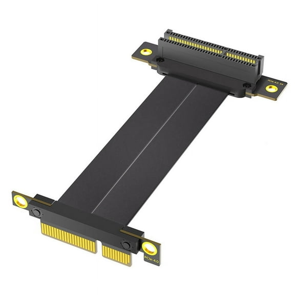 PCI-E PCI Express 4.0 4X Extension Cable ( Dual Vertical 90 Degree Direction)