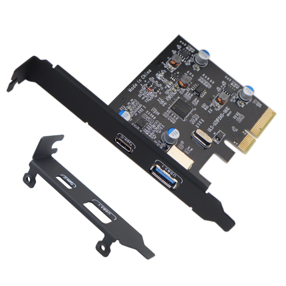 PCIE PCI Express to USB 3.1 Gen2 10Gbps Hub Type A and Type C 2Port PCIe Expansion Adapter