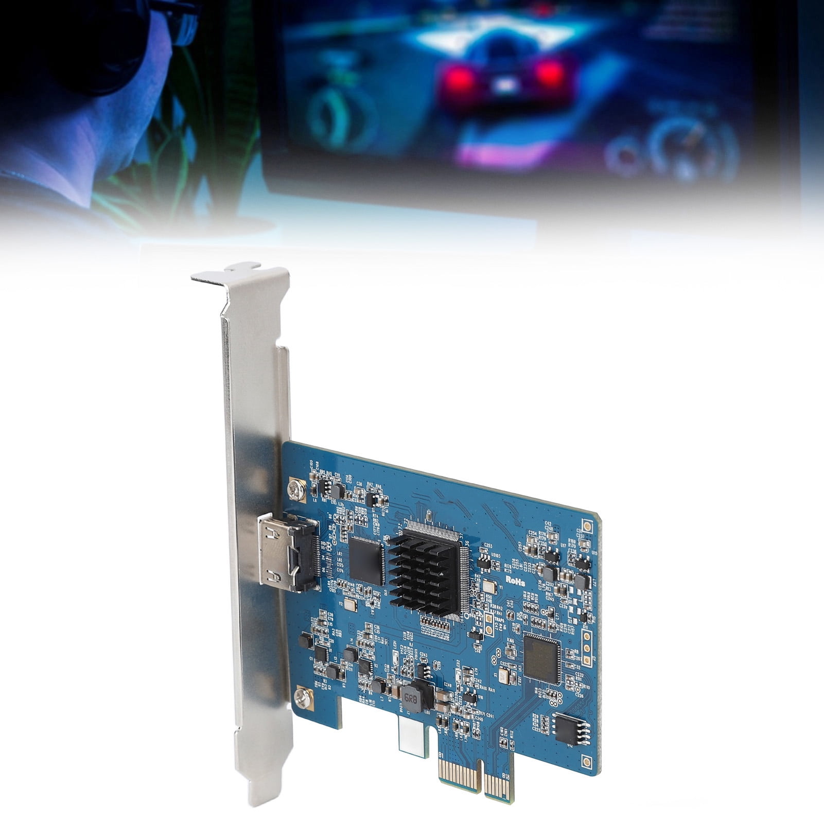 PCI E To Interface Video Card, HD Video Card 4K Resolution Video Card For Recording Online