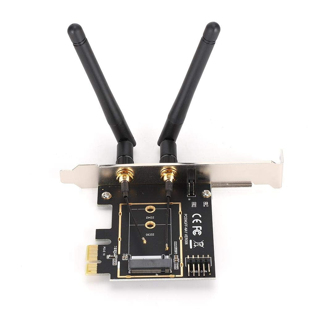 PCI E WiFi Card for PC, PCI E to NGFF M.2 WiFi Bluetooth Wireless