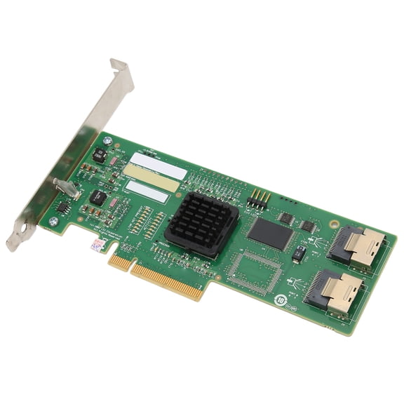 PCI E X8 Gigabit Ethernet Server Adapter 2 SFF8087 Connectors Controller Card, High Performance Network Converged Card for Disk Array