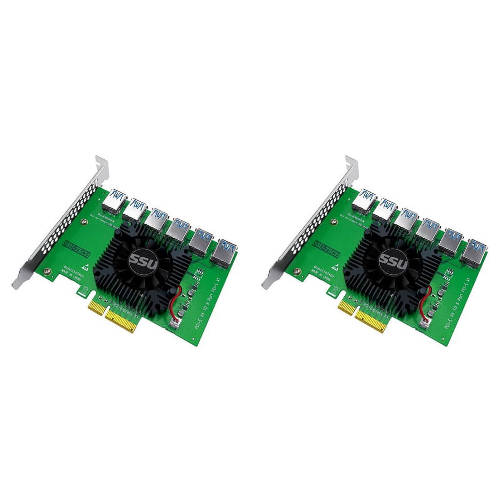 PCI Express 1 to 6 Riser Card USB 3.0 Riser for Mining - Walmart.com