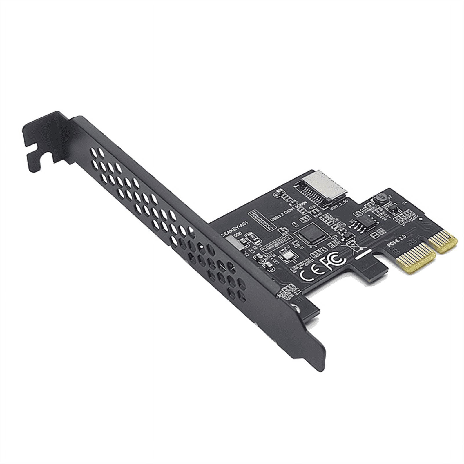 PCI Express 2.0 X1 USB 3.2 Gen1 TYPE-E Add on Card PCIe Front Type-C ...