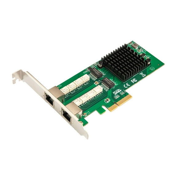 PCI-Express 2.1 (5 GT/s), Dual Port (2x RJ45) Copper Gigabit Ethernet Bypass Server Adapter. Software Programmable Bypass, Normal Mode