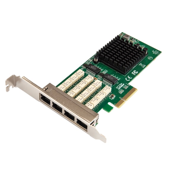 PCI-Express 2.1 (5 GT/s), Quad Port (4x RJ45) Copper Gigabit Ethernet Bypass Server Adapter. Software Programmable Bypass, Normal Mode. 8 Transmit and 8 Receive Queues per Port. Intel I350-AM2 Chipset