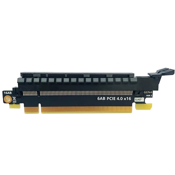 PCI Express 4.0 X16 To16X Adapter Increase Height Card Gen4 Motherboard Slot GPU GTX RX Graphics Card Protection IO Test,1 x Converter Card,Black&Yellow