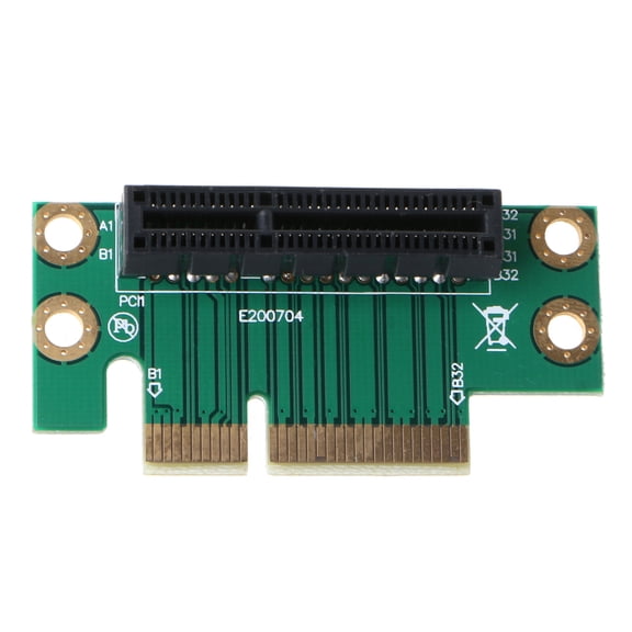 PCI Express PCI-E 4X Adapter Riser Card 90 Degree Right Angle Riser Converter Card Fit for 1U/2U Server Chassis Computer