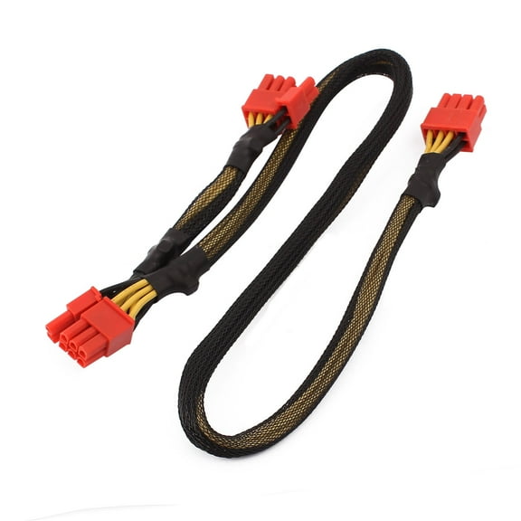 PCI Express PCIE 8 Pin to Dual 6+2 Pin Video Card Adapter Power Supply Cable