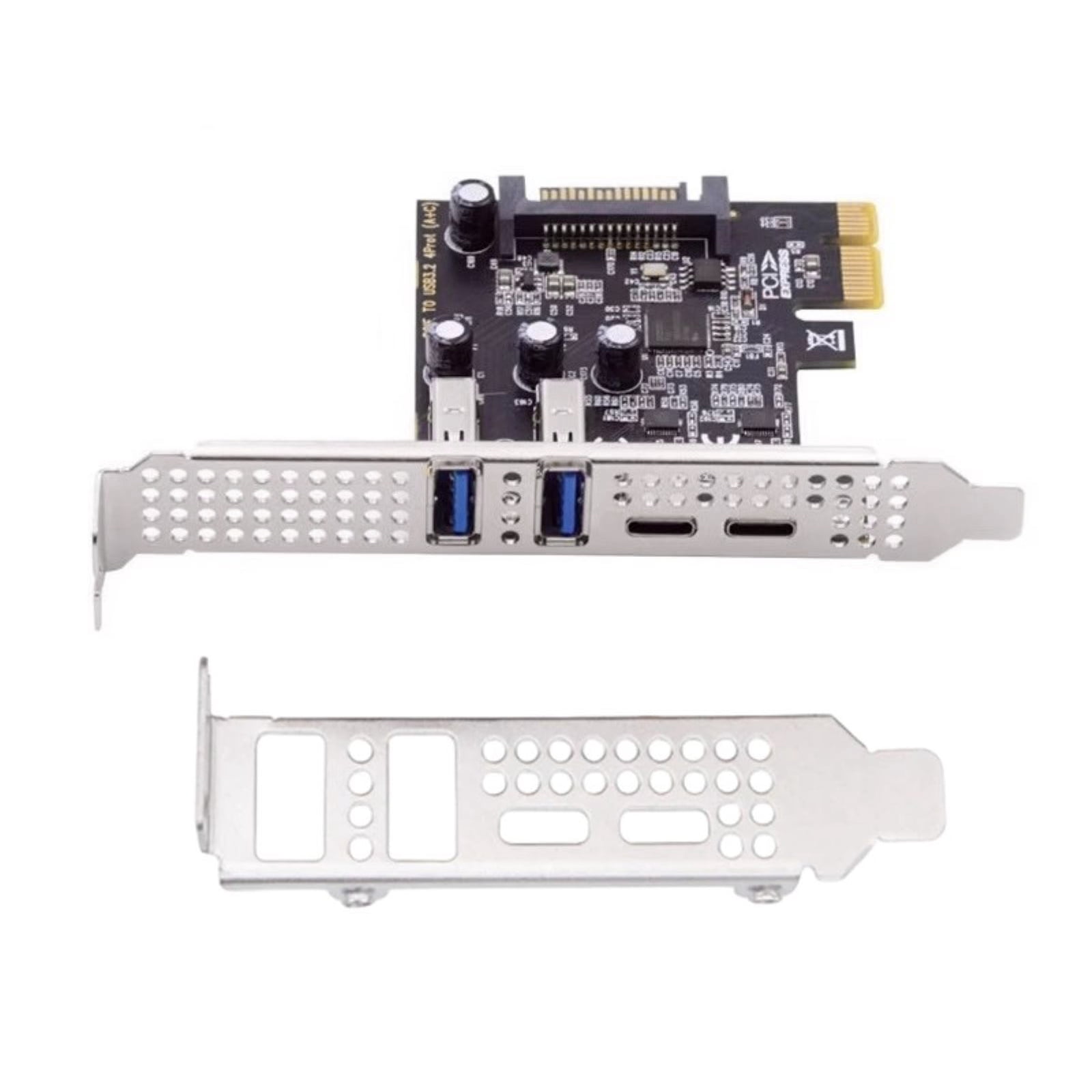 PCI Express to USB 3.2 Gen1 5Gbps PCIE Adapter Card 4 Port Type-C Type ...