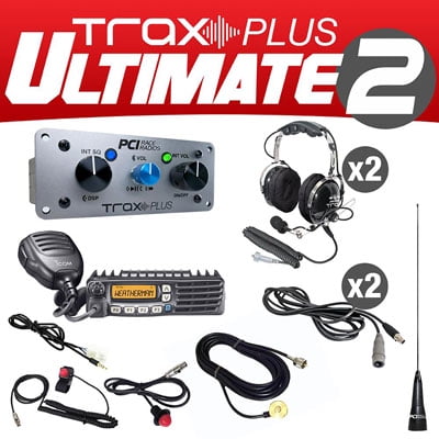 PCI Race Radio Trax Plus Ultimate 2 Seat UTV Package with Mount Kit Console Mounted