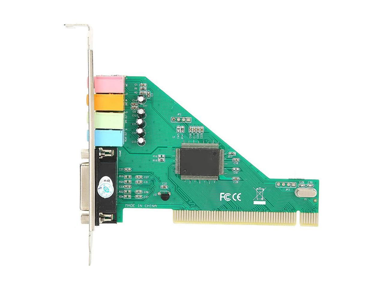 Carte Son Interne PCI-E 5.1 CMI8738 - Avec Support Profil Bas - Pour PC De Bureau - Son Surround 3D