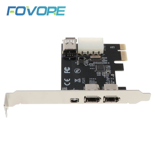 PCIe 1X IEEE 1394A 4 Port(3+1) Firewire Card Adapter PCIe 1394A