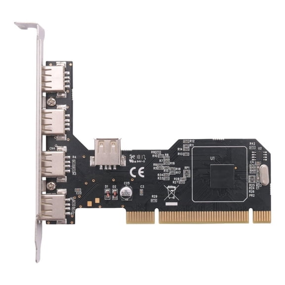 PCI to USB2.0 Expansion Card Desktop PCI to 5 USB2.0 480Mbp HUB Chip Expansion Adapter Card