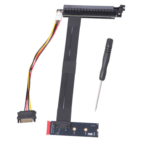 PCIE 16X to Mkey Extension Cord for 2U Server Hardware Connectivity
