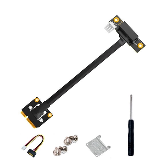 PCIE 1X 4X 8X 16X Extension Cable PCIE Wireless Network Card Sound Card Connection Cable Mini PCIE to PCIE Adapter Cable