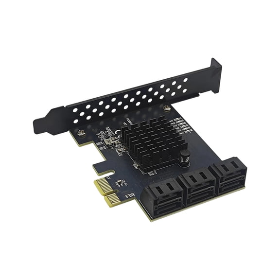 PCIE 1X/4X SATA3.0 Controller Card 6 Port 6Gbps PCIE SATA3.0 Expansion Card PCIE to SATA3.0 Controller PCIE GEN3 RTL9100VB Chip