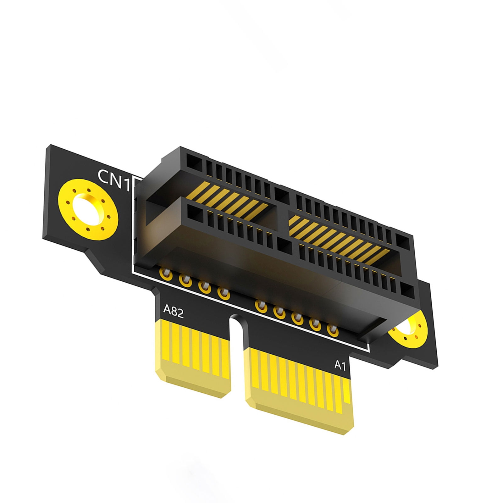 PCIE 1X Slot Reverse Card 90 Degree Reverse Male to Female Risers Card ...