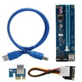 PCIE 1X to PCIE 16X Graphics Card Extender Riser Card Adapter USB3.0