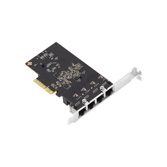PCIE 2.5 Gigabit Networking Card RTL8125B 4 Port RJ45 Lan Networking Card Desktop Networking Card 10/100/1000/2500Mbps