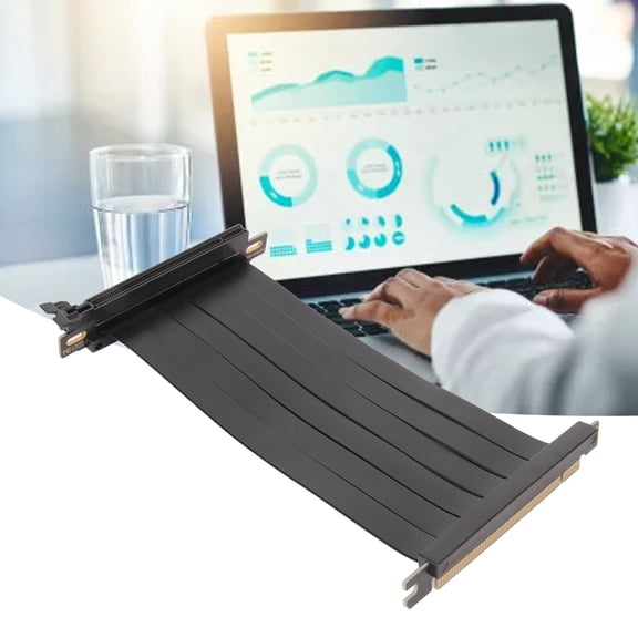 PCIE 3.0 X16 Riser Cable, Easy Installation, Bendable  Foldable, Reliable Performance For GPU Devices