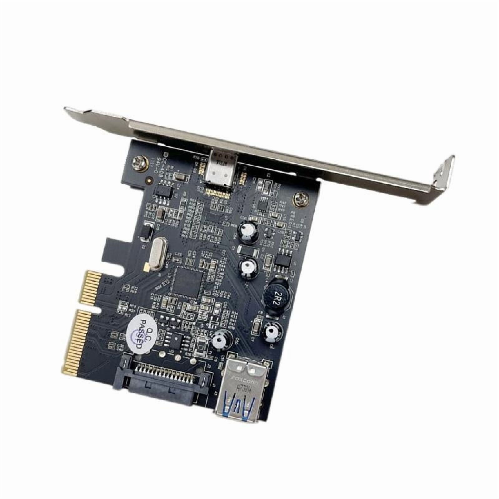 PCIE 4X Interfaces Adapter Card With USB 3.1 ASM1142 Control Support ...
