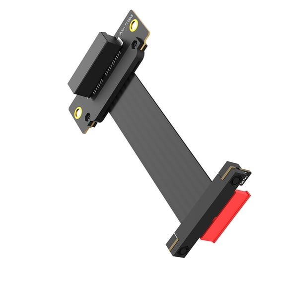 PCIE 5.0 1X Extension Cable 64Gb/s PCIE Vertical 90 Degree Direction for Networking Card GPU Card Accessories
