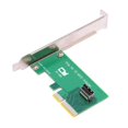 thumbnail image 1 of PCIE 5.0 4X to MCIO Female Interfaces Card Converters for Desktop Office PCIe, 1 of 7