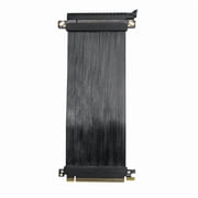 PCIE 5.0 X16 Riser Cable Flexible GPU Extension Adapter for Enhanced Airflows &Performances 180degree Parallel Direction