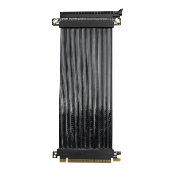 PCIE 5.0 X16 Riser Cable Flexible GPU Extension Adapter for Enhanced Airflows &Performances 180degree Parallel Direction