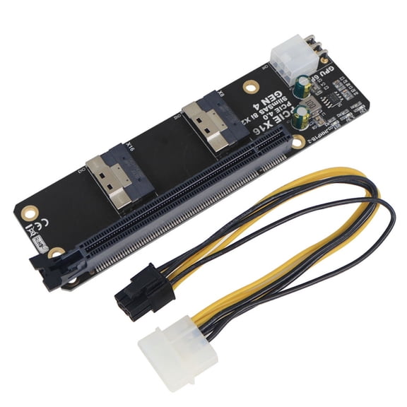 PCIE 6P Powered Adapter Card for Servers Robust Power Management, Supports 1 Full Bandwidth or 2 X8 Graphics Cards for Enhanced Performance GUYUTING Spare Part