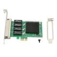 PCIE NIC Network Card 4 RJ45 Ports PCI Express LAN Adapter for