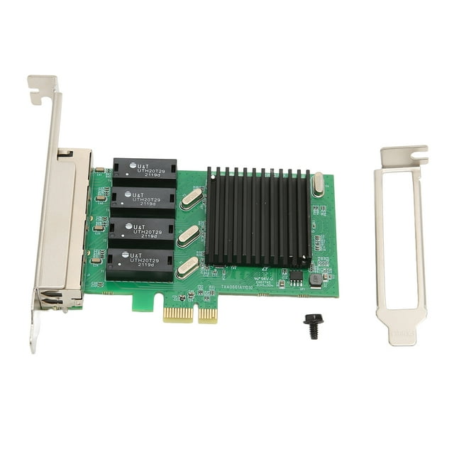 PCIE NIC Network Card 4 RJ45 Ports PCI Express LAN Adapter for