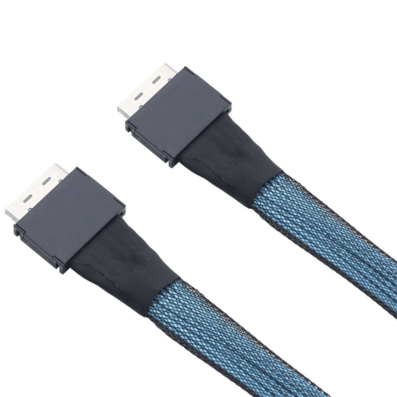 PCIE Oculink SFF 8611 8I to SFF 8611 8I Data Transfer Cable for Server, PCIe4.0 Connection for Server Data Transfer Line,1 x Server data cable,Random Color