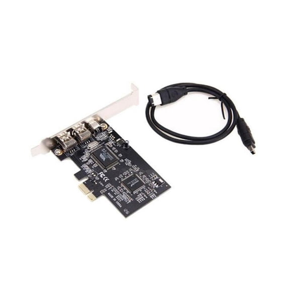 PCIE PCI-E 1394 2+1 3Port Controller Card for Desktop Computer